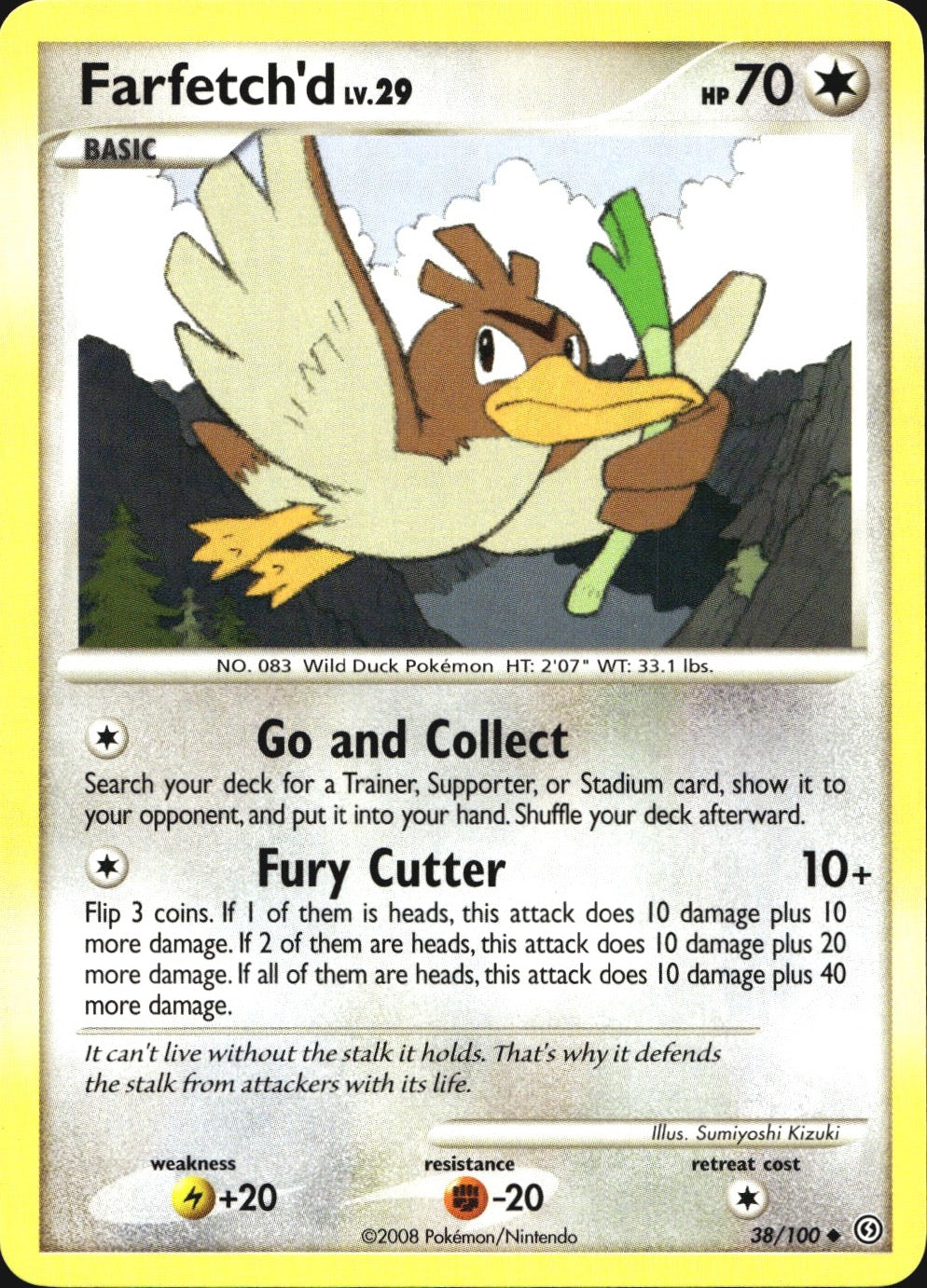 Farfetch'd 38/100 Uncommon Stormfront Pokemon Near Mint