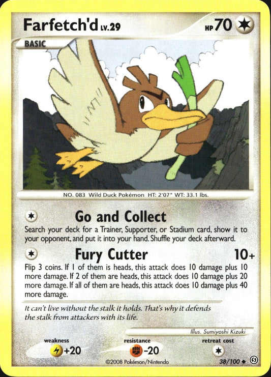 Farfetch'd 38/100 Uncommon Stormfront Pokemon Near Mint