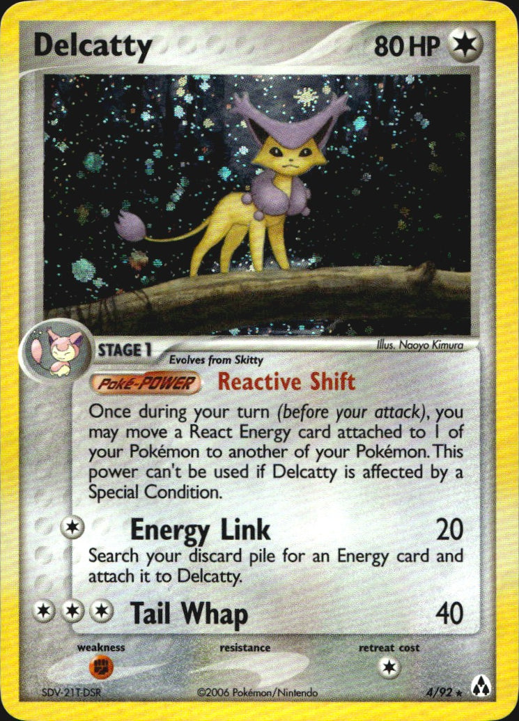 Delcatty 4/92 Holo Rare Legend Maker Pokemon Near Mint