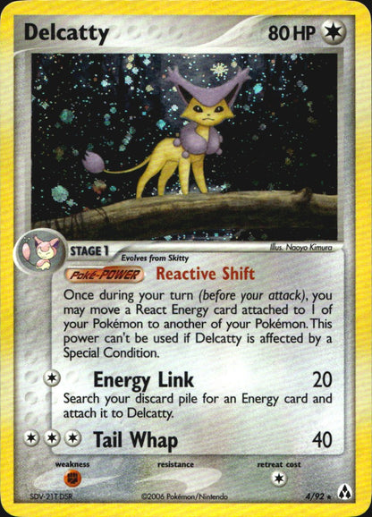Delcatty 4/92 Holo Rare Legend Maker Pokemon Near Mint