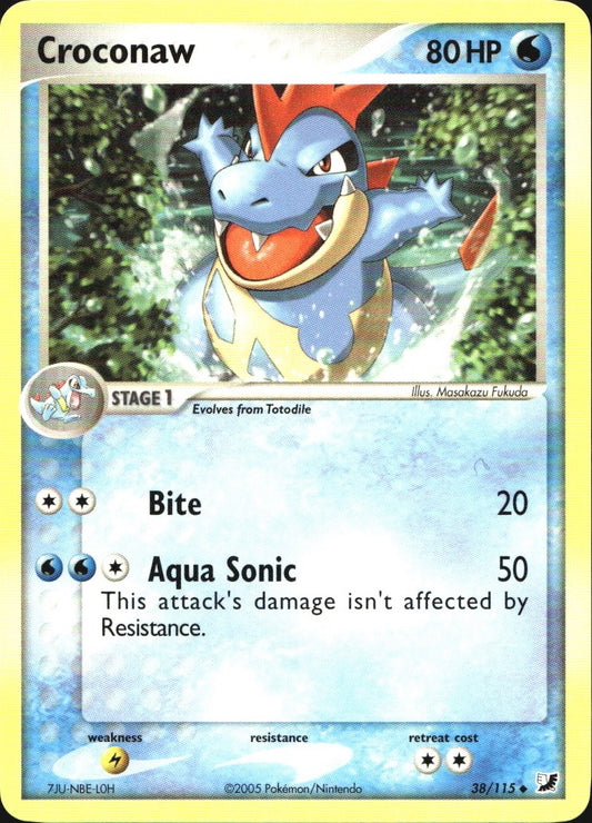 Croconaw 38/115 Uncommon Unseen Forces Pokemon Near Mint