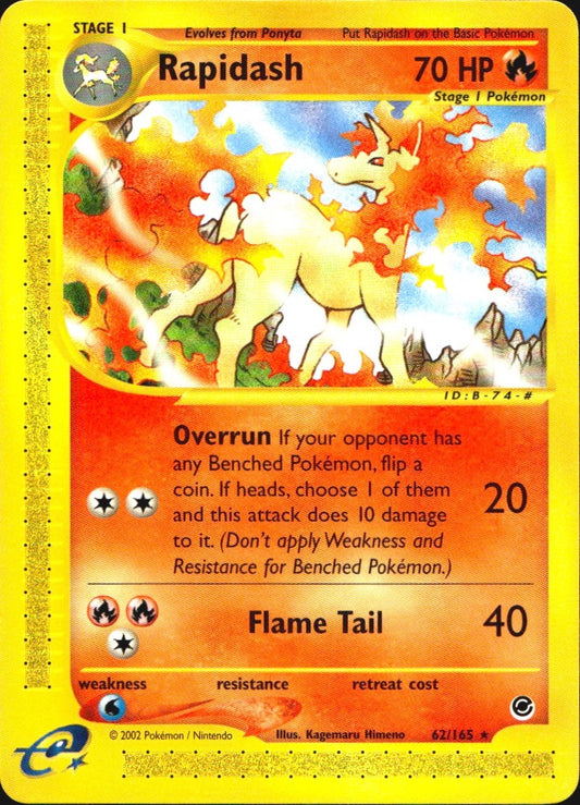 Rapidash 62/165 Rare Expedition Base Set Pokemon Near Mint