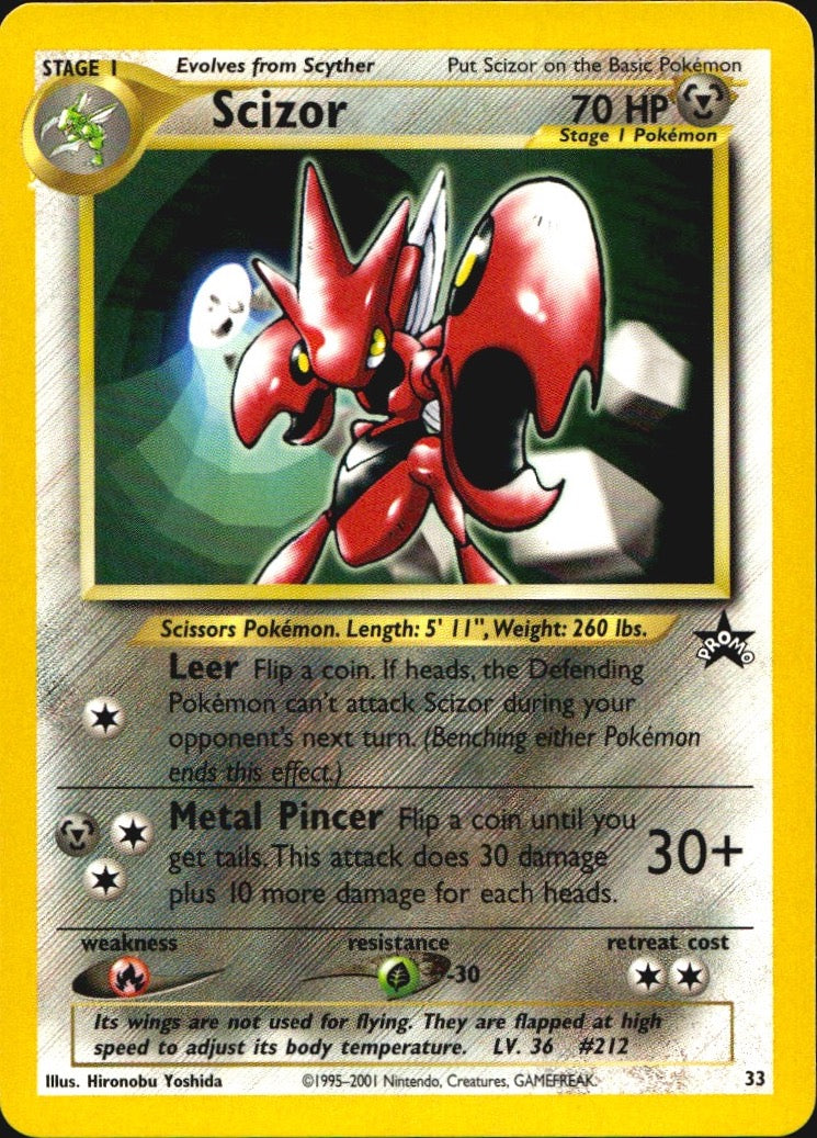Scizor 33 Promo Wizards Black Star Promos Pokemon Near Mint