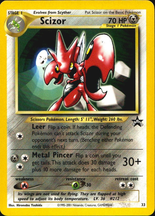 Scizor 33 Promo Wizards Black Star Promos Pokemon Near Mint