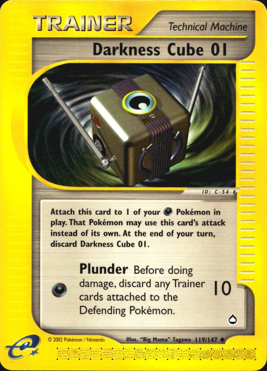 Darkness Cube 119 Uncommon Aquapolis Pokemon Near Mint