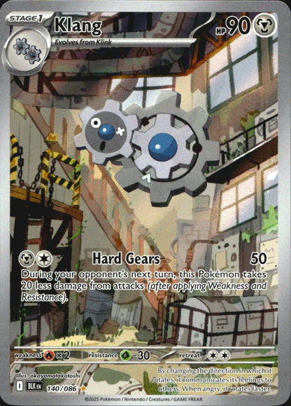 Klang 140/086 Illustration Rare Black Bolt Pokemon Near Mint