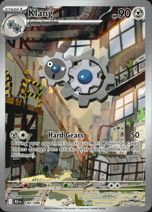 Klang 140/086 Illustration Rare Black Bolt Pokemon Near Mint