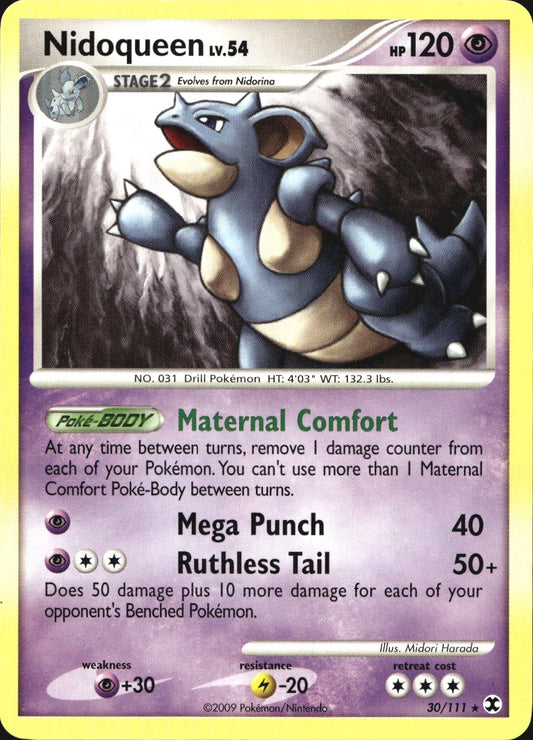 Nidoqueen 30/111 Rare Rising Rivals Pokemon Near Mint