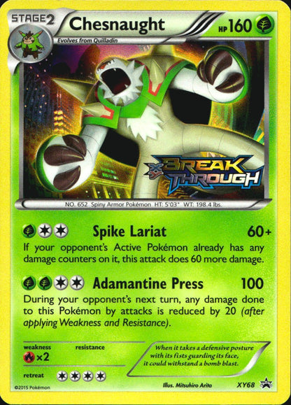 Chesnaught XY68 Promo XY Black Star Promos Pokemon Near Mint