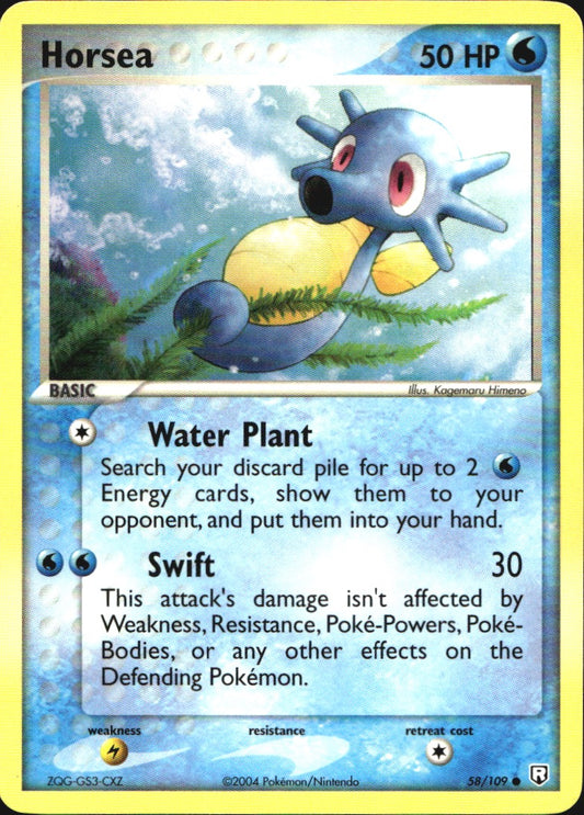 Horsea 58/109 Common Team Rocket Returns Pokemon Near Mint
