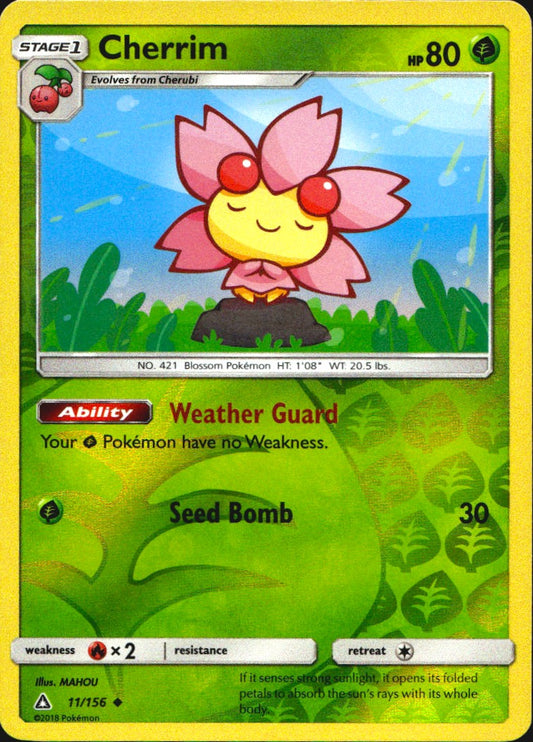 Cherrim 11/156 Uncommon Ultra Prism Pokemon Reverse Holo Near Mint