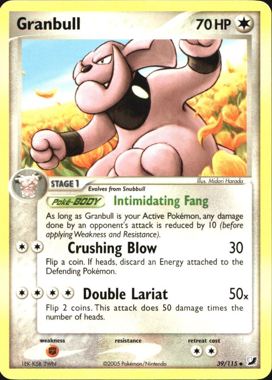 Granbull 39/115 Uncommon Unseen Forces Pokemon Near Mint