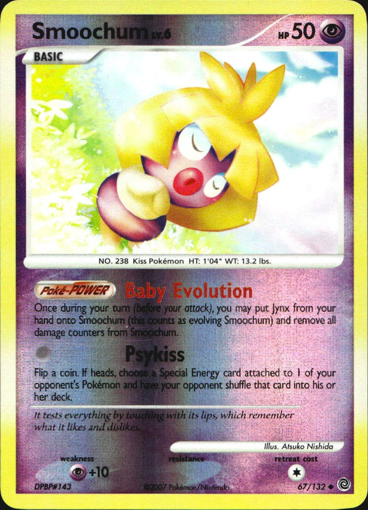Smoochum 67/132 Uncommon Secret Wonders Pokemon Reverse Holo Near Mint