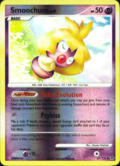 Smoochum 67/132 Uncommon Secret Wonders Pokemon Reverse Holo Near Mint