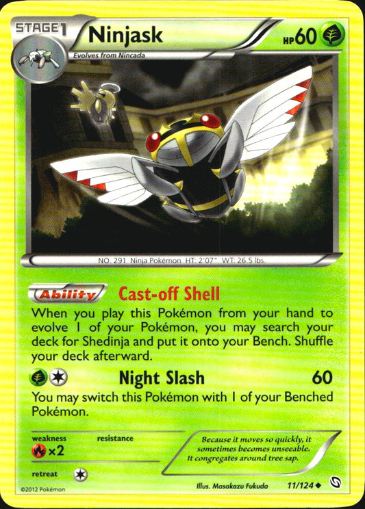 Ninjask 11/124 Uncommon Dragons Exalted Pokemon Near Mint
