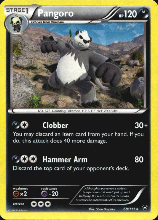 Pangoro 68/111 Rare Furious Fists Near Mint Holo