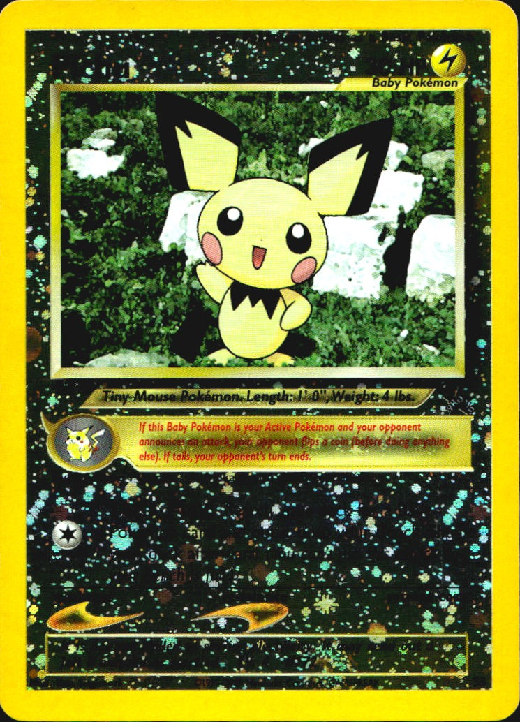 Pichu 35 Promo Wizards Black Star Promos Pokemon Near Mint