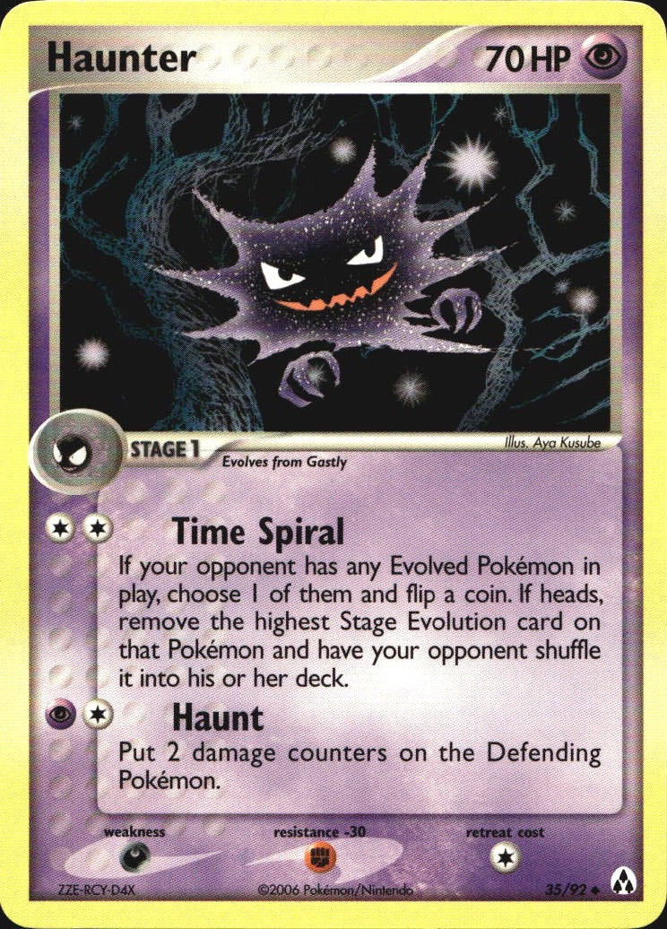 Haunter 35/92 Uncommon Legend Maker Pokemon Near Mint