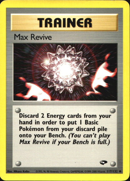 Max Revive 117/132 Uncommon Gym Challenge Pokemon Near Mint