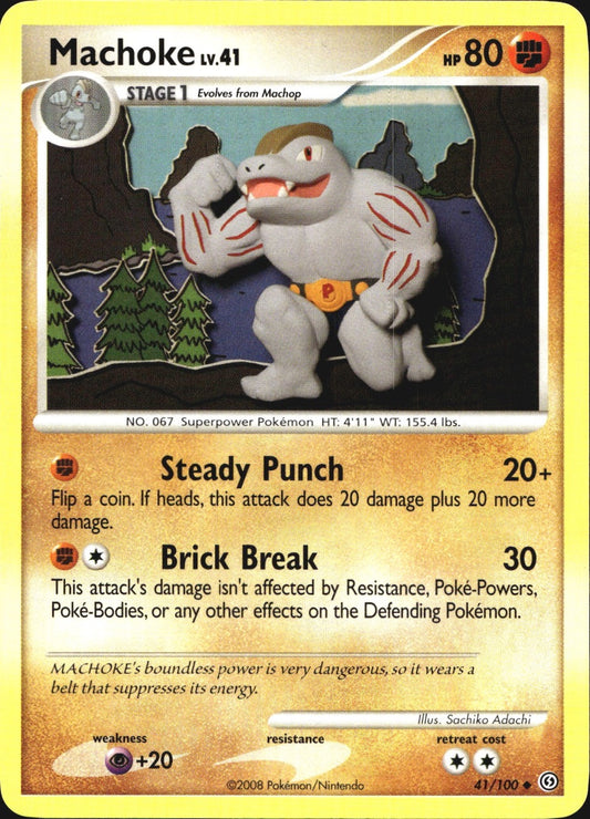 Machoke 41/100 Uncommon Stormfront Pokemon Near Mint