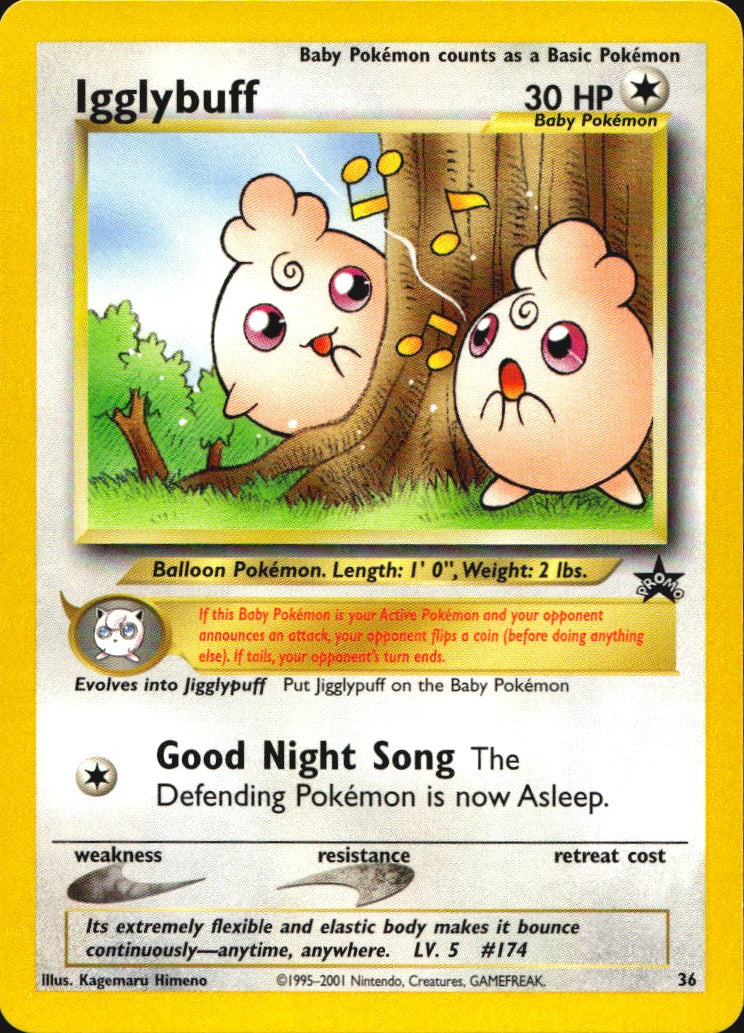Igglybuff 36 Promo Wizards Black Star Promos Pokemon Near Mint