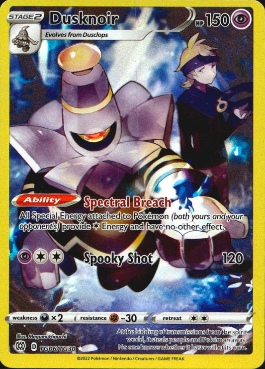 Dusknoir TG06/TG30 Holo Brilliant Stars Trainer Gallery Pokemon NM