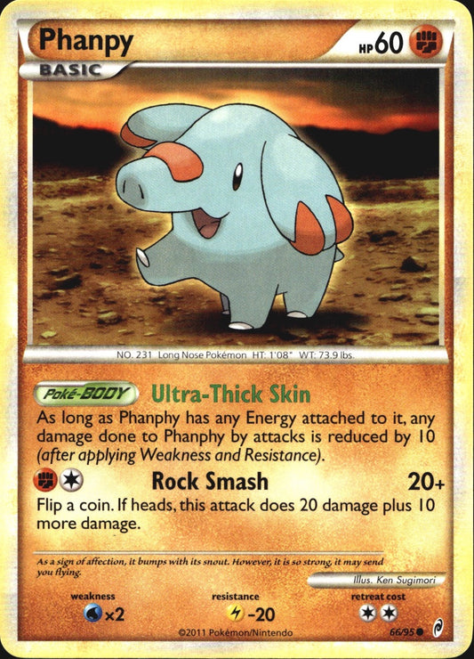 Phanpy 66/95 Common Call of Legends Pokemon Near Mint