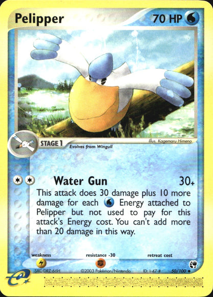 Pelipper 50/100 Uncommon Sandstorm Pokemon Near Mint
