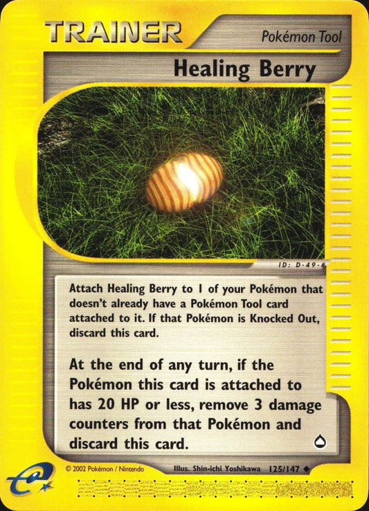 Healing Berry 125 Uncommon Aquapolis Pokemon Near Mint