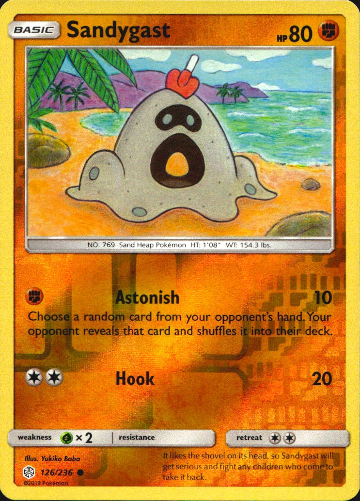 Sandygast 126/236 Common Cosmic Eclipse Pokemon Near Mint