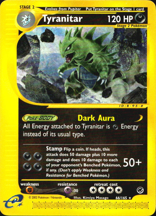 Tyranitar 66/165 Rare Expedition Base Set Pokemon Near Mint