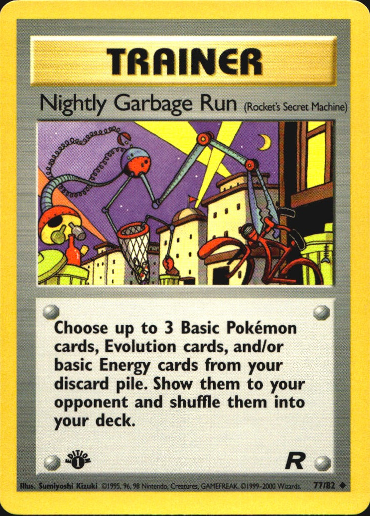 Nightly Garbage Run 77/82 Uncommon Team Rocket Pokemon 1st Edition Near Mint