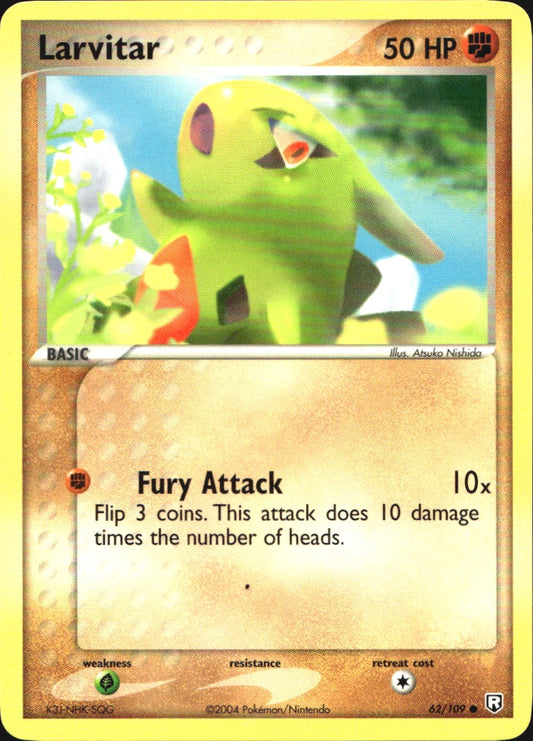 Larvitar 62/109 Common Team Rocket Returns Pokemon Near Mint