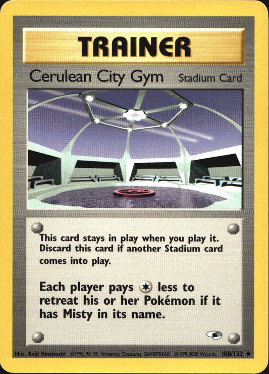 Cerulean City Gym 108/132 Uncommon Gym Heroes Pokemon Near Mint