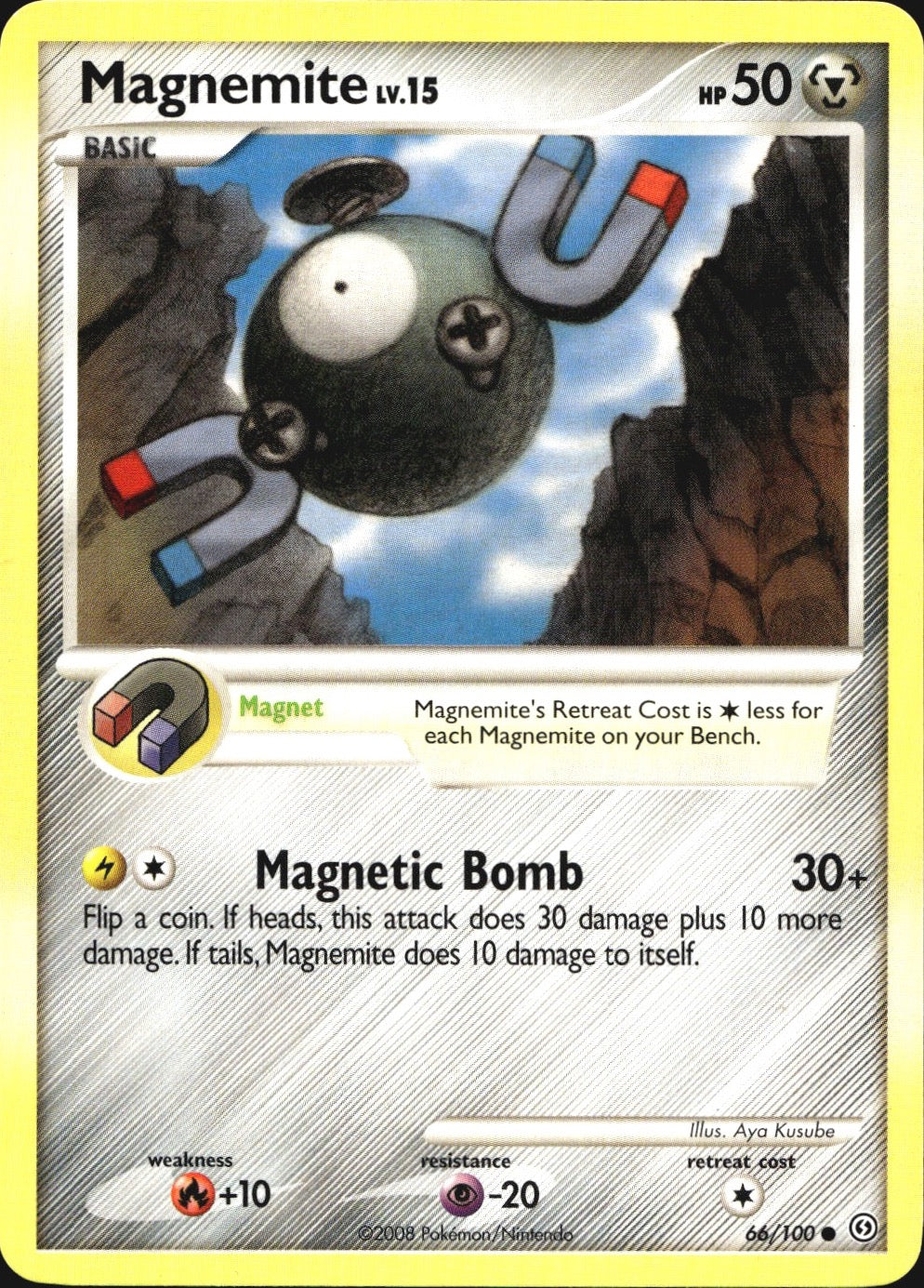 Magnemite 66/100 Common Stormfront Pokemon Near Mint