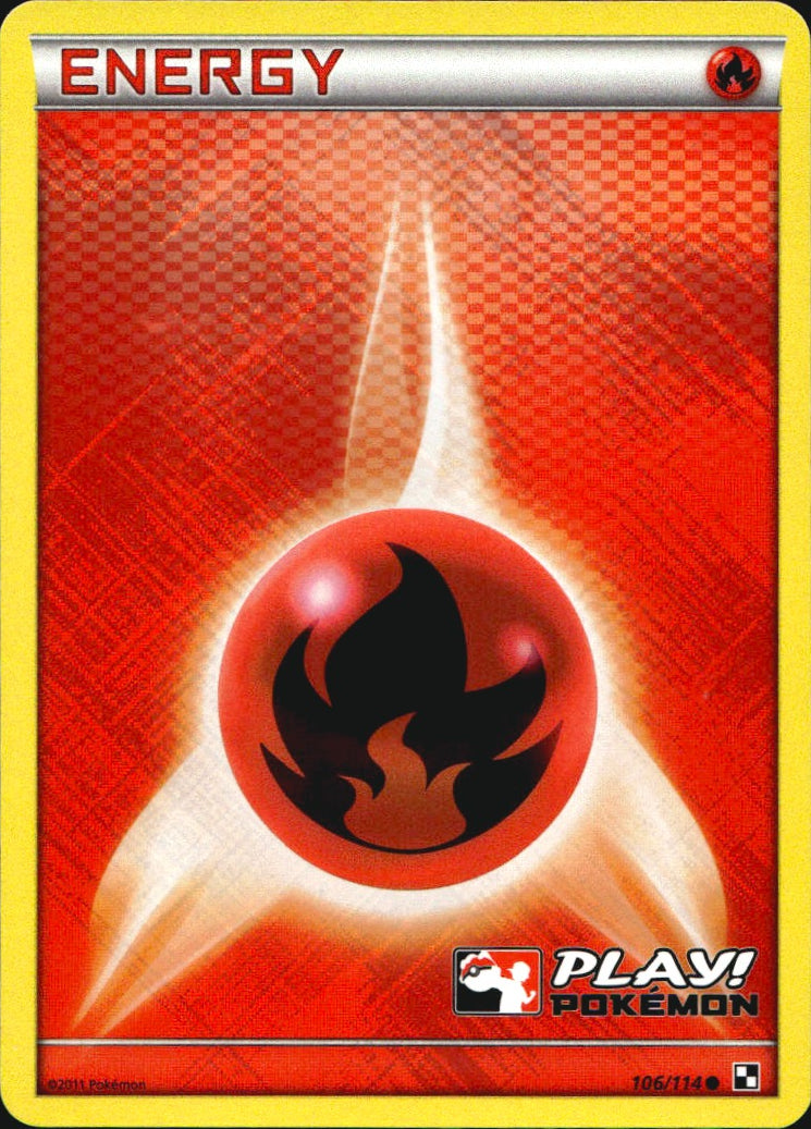 Fire Energy (2011 Play! Pokemon) Holofoil League & Championship Cards Pokemon NM
