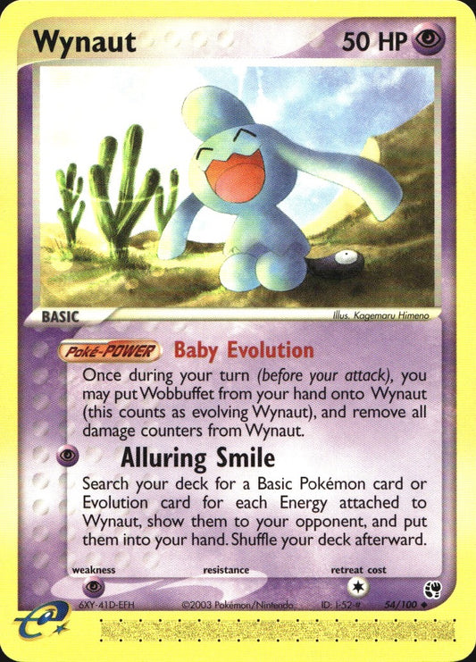 Wynaut 54/100 Uncommon Sandstorm Pokemon Near Mint