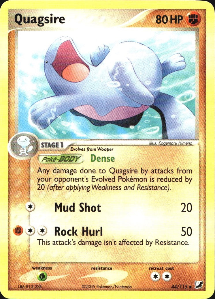 Quagsire 44/115 Uncommon Unseen Forces Pokemon Near Mint