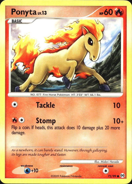 Ponyta 72/99 Common Arceus Pokemon Near Mint