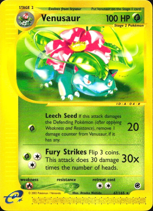 Venusaur 67/165 Rare Expedition Base Set Pokemon Near Mint