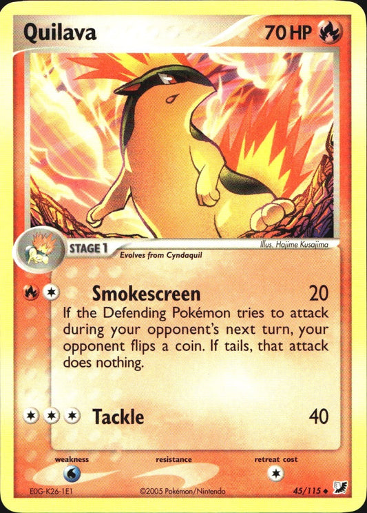 Quilava 45/115 Uncommon Unseen Forces Pokemon Near Mint