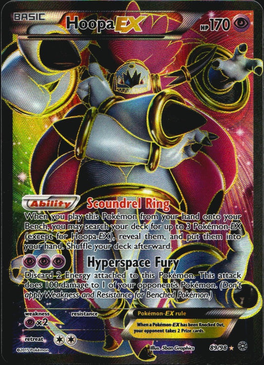 Hoopa EX 89/98 Rare Ultra Ancient Origins Pokemon Near Mint
