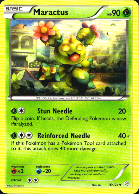 Maractus 16/124 Uncommon Dragons Exalted Pokemon Near Mint