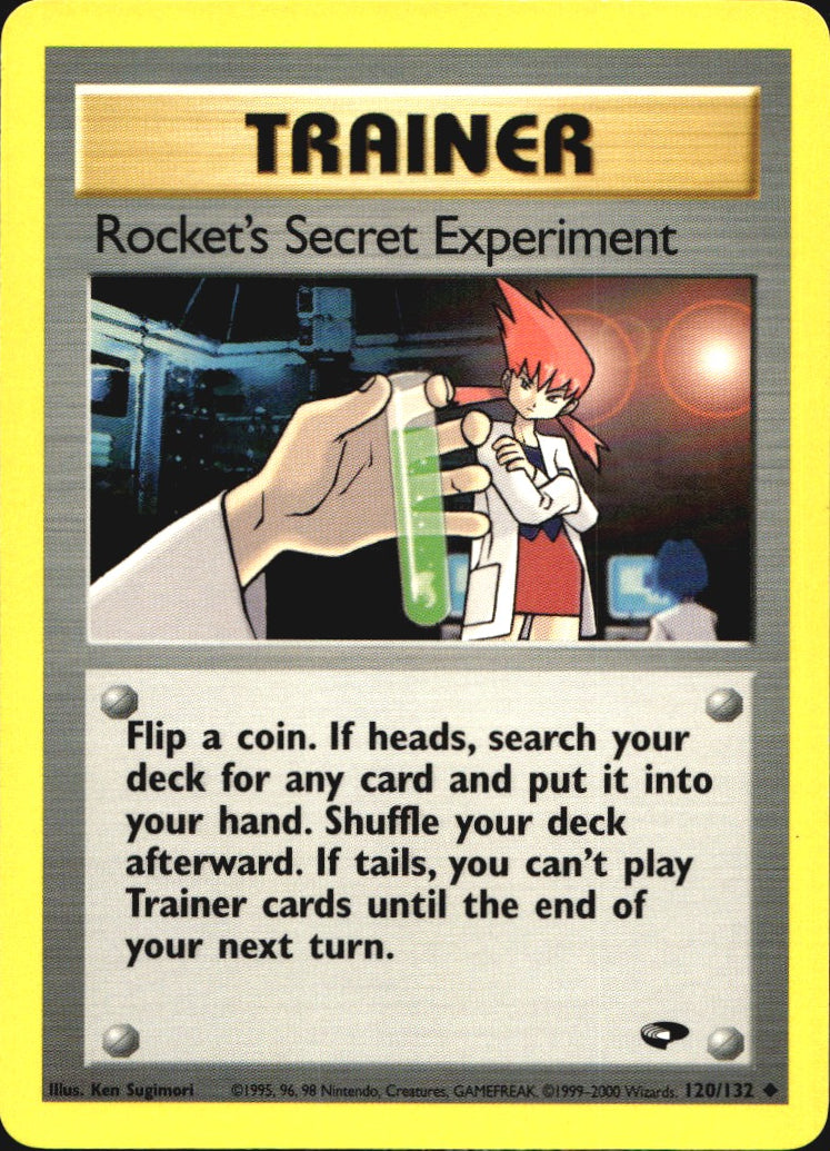 Rocket's Secret Experiment 120/132 Uncommon Gym Challenge Pokemon Near Mint