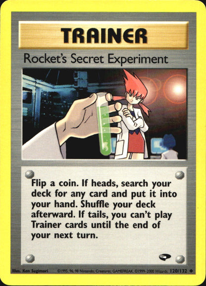 Rocket's Secret Experiment 120/132 Uncommon Gym Challenge Pokemon Near Mint