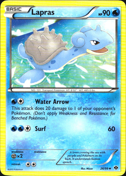 Lapras 26/99 Uncommon Next Destinies Pokemon Near Mint