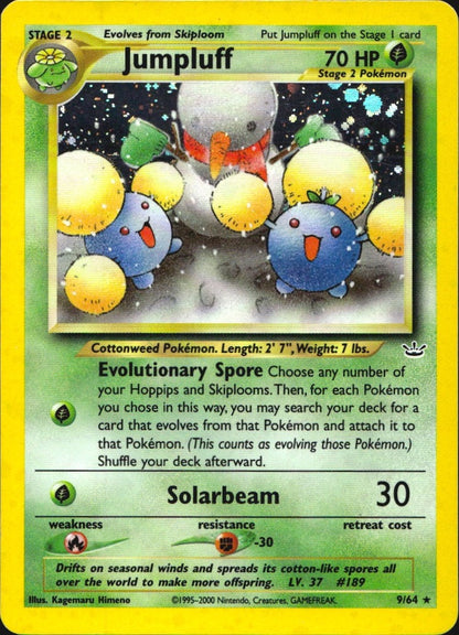 Jumpluff 9/64 Holo Rare Neo Revelation Pokemon Lightly Played