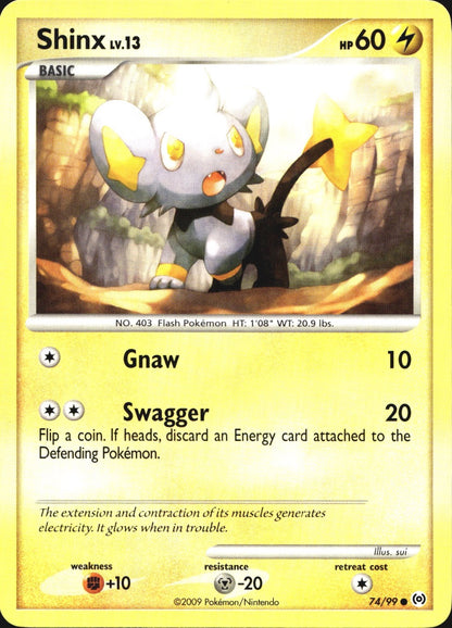 Shinx 74/99 Common Arceus Pokemon Near Mint