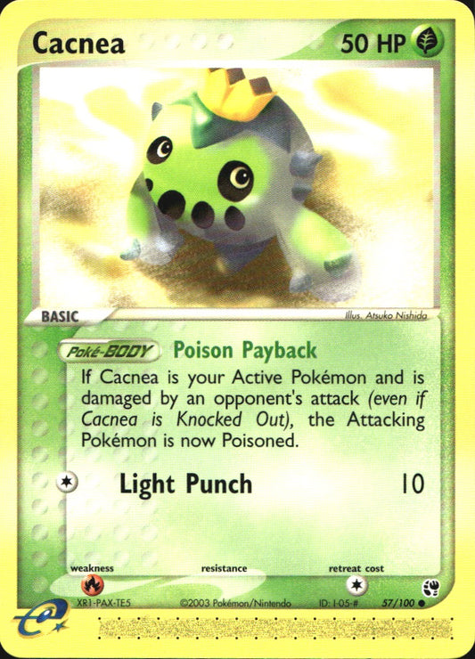 Cacnea 57/100 Common Sandstorm Pokemon Near Mint