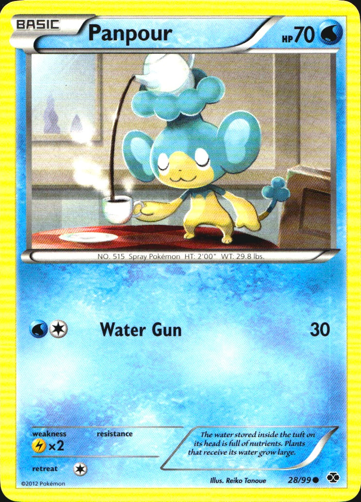 Panpour 28/99 Common Next Destinies Pokemon Near Mint